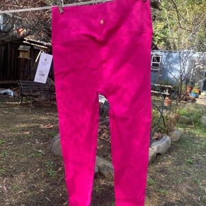 Spiritual Gangster Bright Pink Leggings